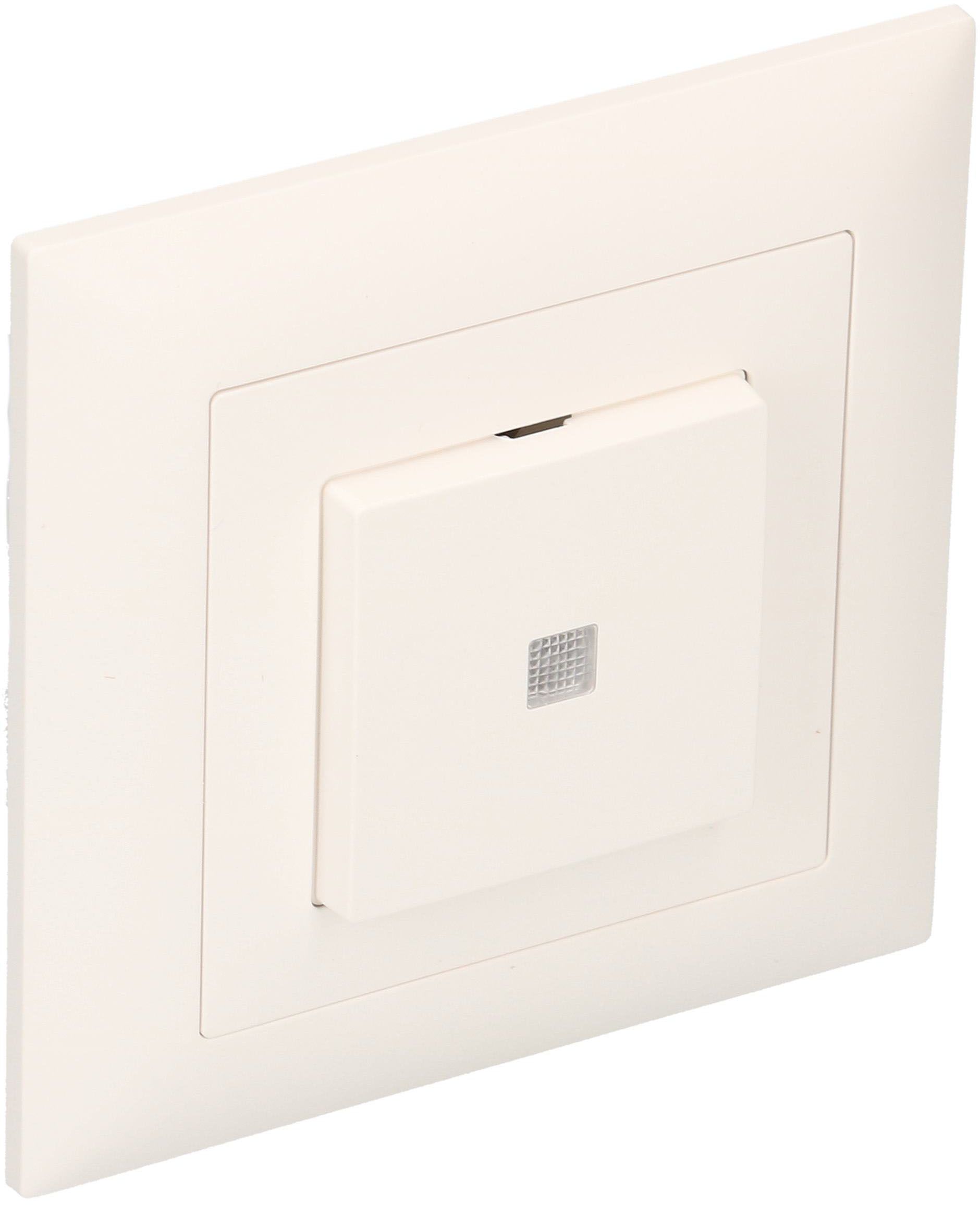 interrupteur à poussoir schéma 3 illuminé jaune ENC EdizioDue bc