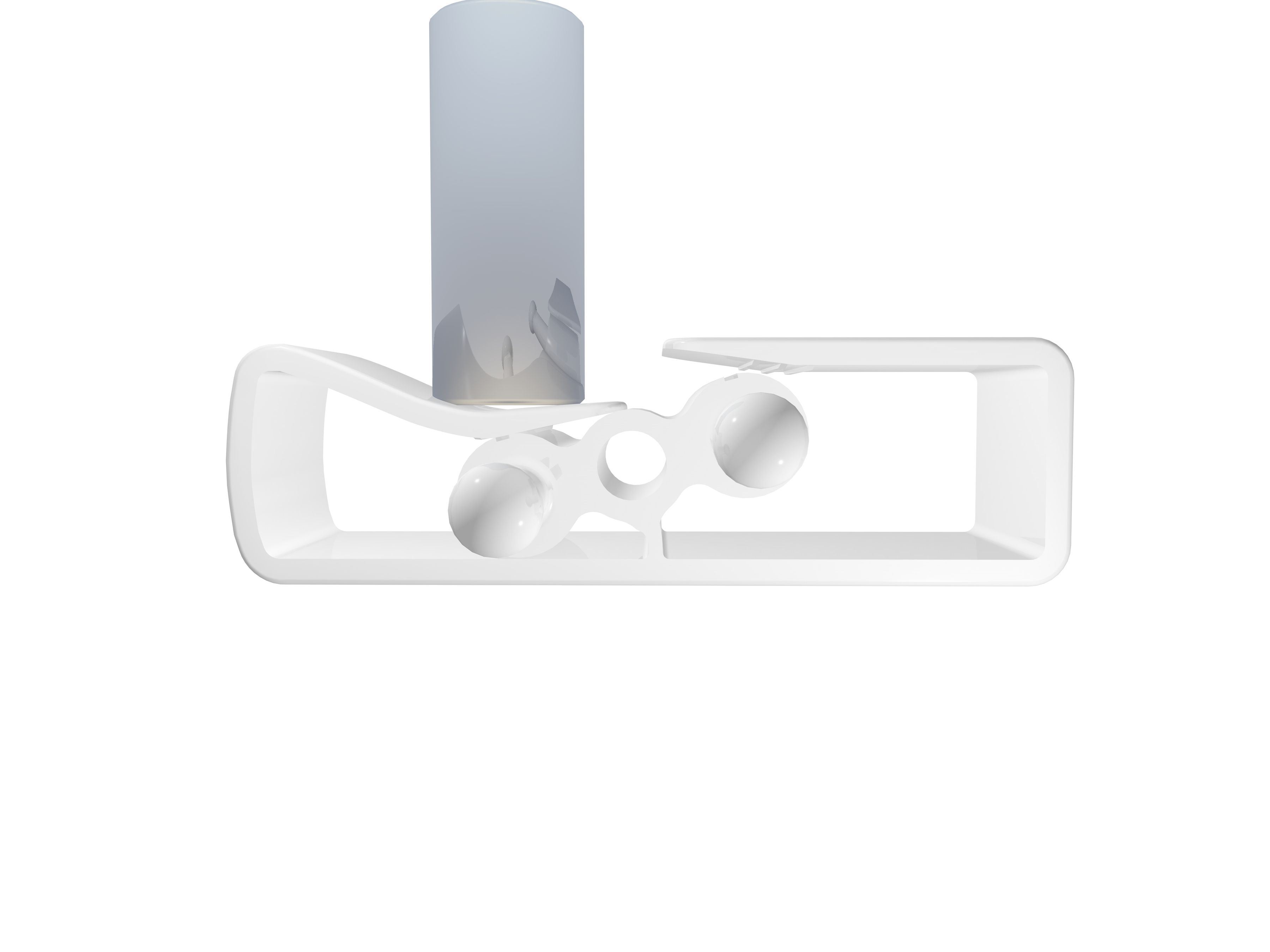 serpentine de câble Cube SL 1.00m argent RAL9006