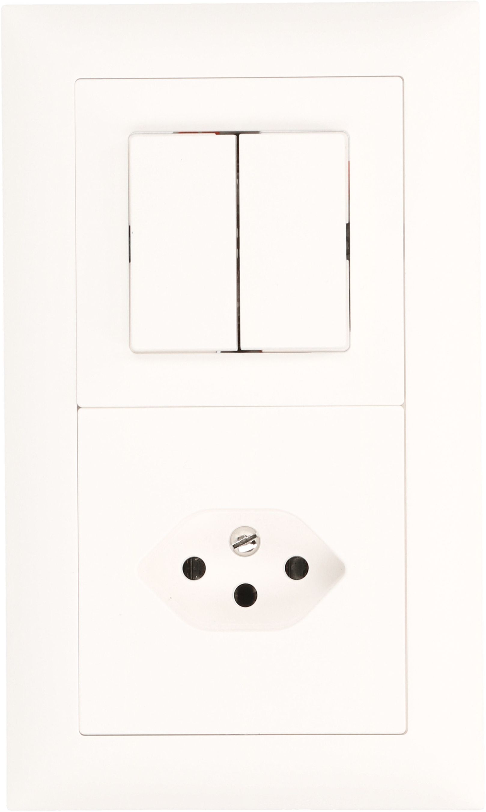 combinaison schéma 3+3 / type 13 ta.2x1 ENC EdizioDue blanc