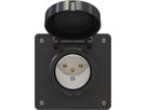 prise 1x type 13 ENC exo IP55 noir