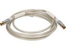 Antennen-Anschlusskabel 110dB 3m transparent Ferritkern