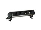 SUPRA bloc multiprise anodisé 2x type 13 1x USB-A/C 2x vide