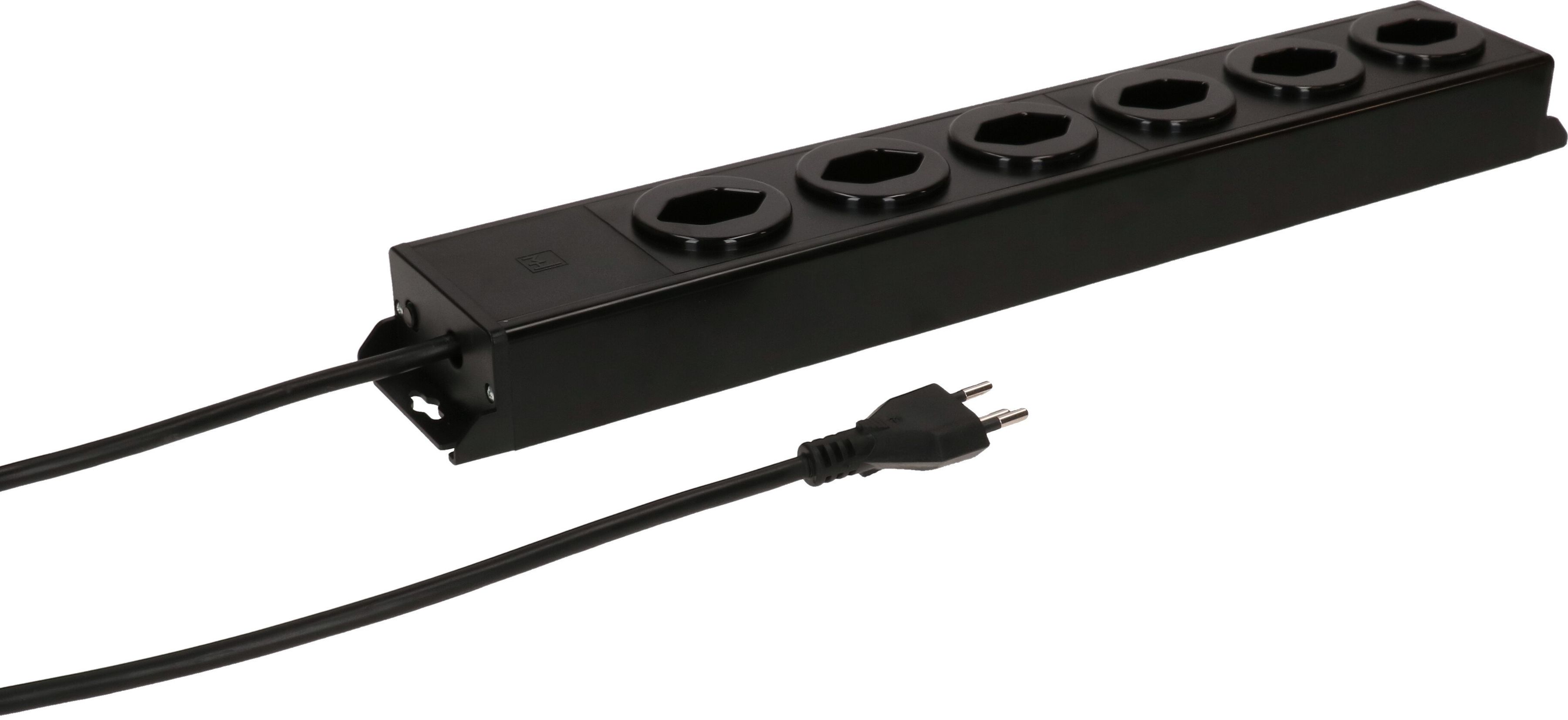 Steckdosenleiste Power Line 6x Typ 13 schwarz/schwarz 3.0m