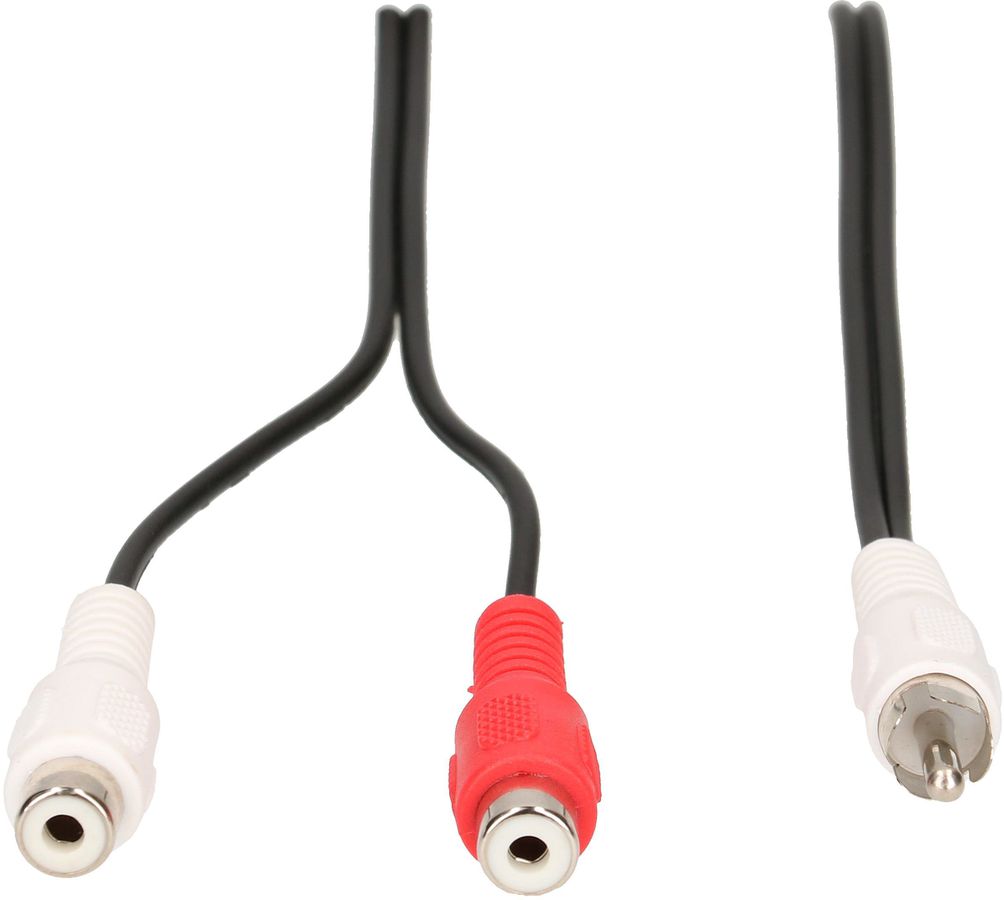Cinch-Audio-Y-Adapter-Kabel 0.2m schwarz