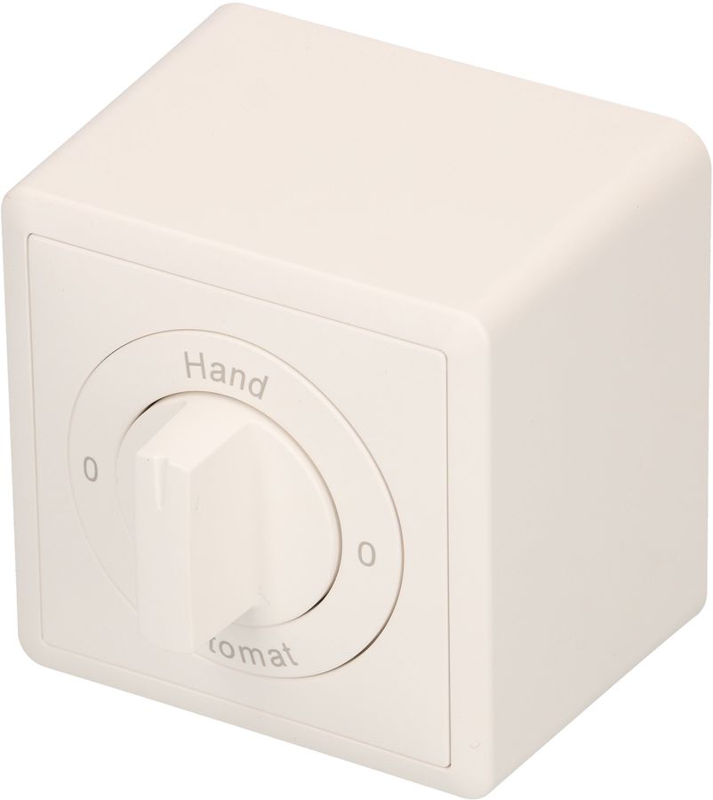 Drehschalter Schema 2/1L 0-Hand-0-Automat AP EdizioDue weiss