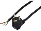 TD câble secteur H05VV-F3G1.5 3m noir Schuko