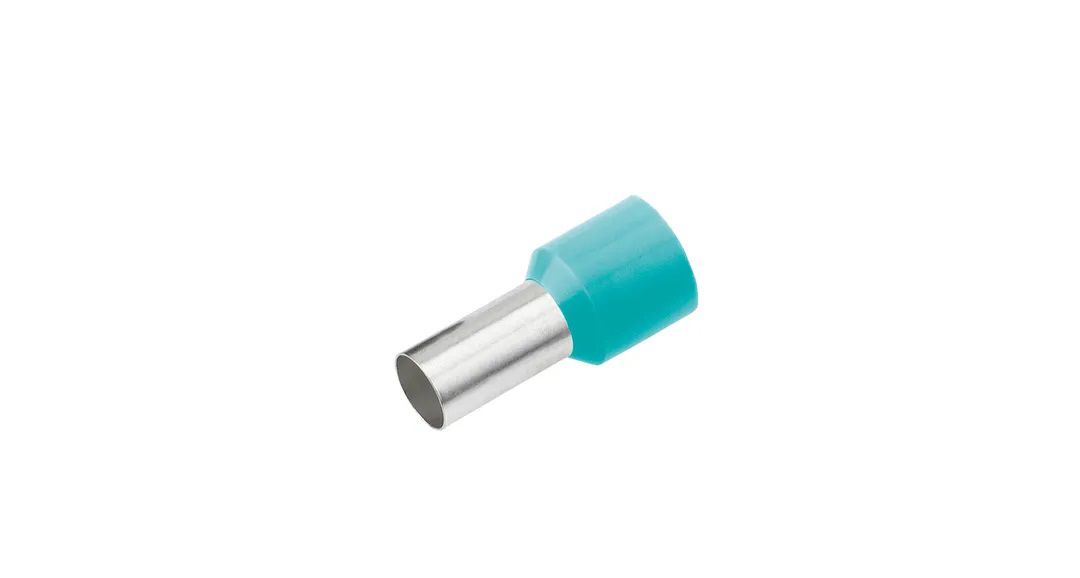 Isolierte Aderendhülse 0.34mm² x 6mm türkis