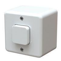Interruttore MH schema 3 AP bianco