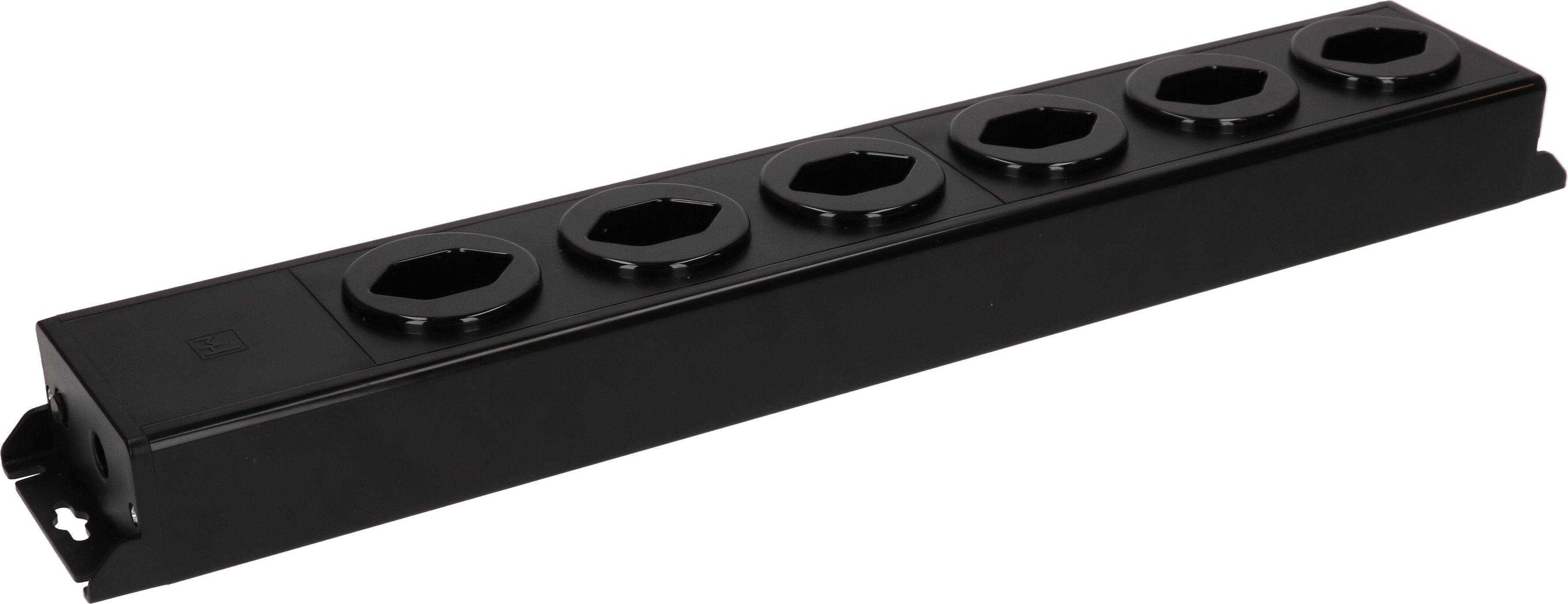 Steckdosenleiste Power Line 6x Typ 13 schwarz/schwarz
