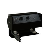 PRISMA Steckdoseneinheit schwarz 2x Typ 13 1x USB-C 36W