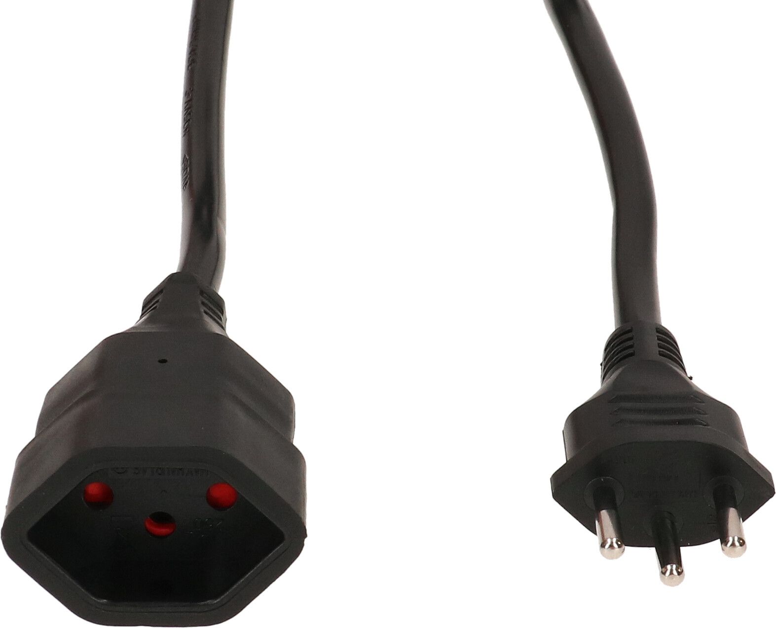 Rallonge TD H05VV-F3G1.5 10m noir BS type 12 / type 13