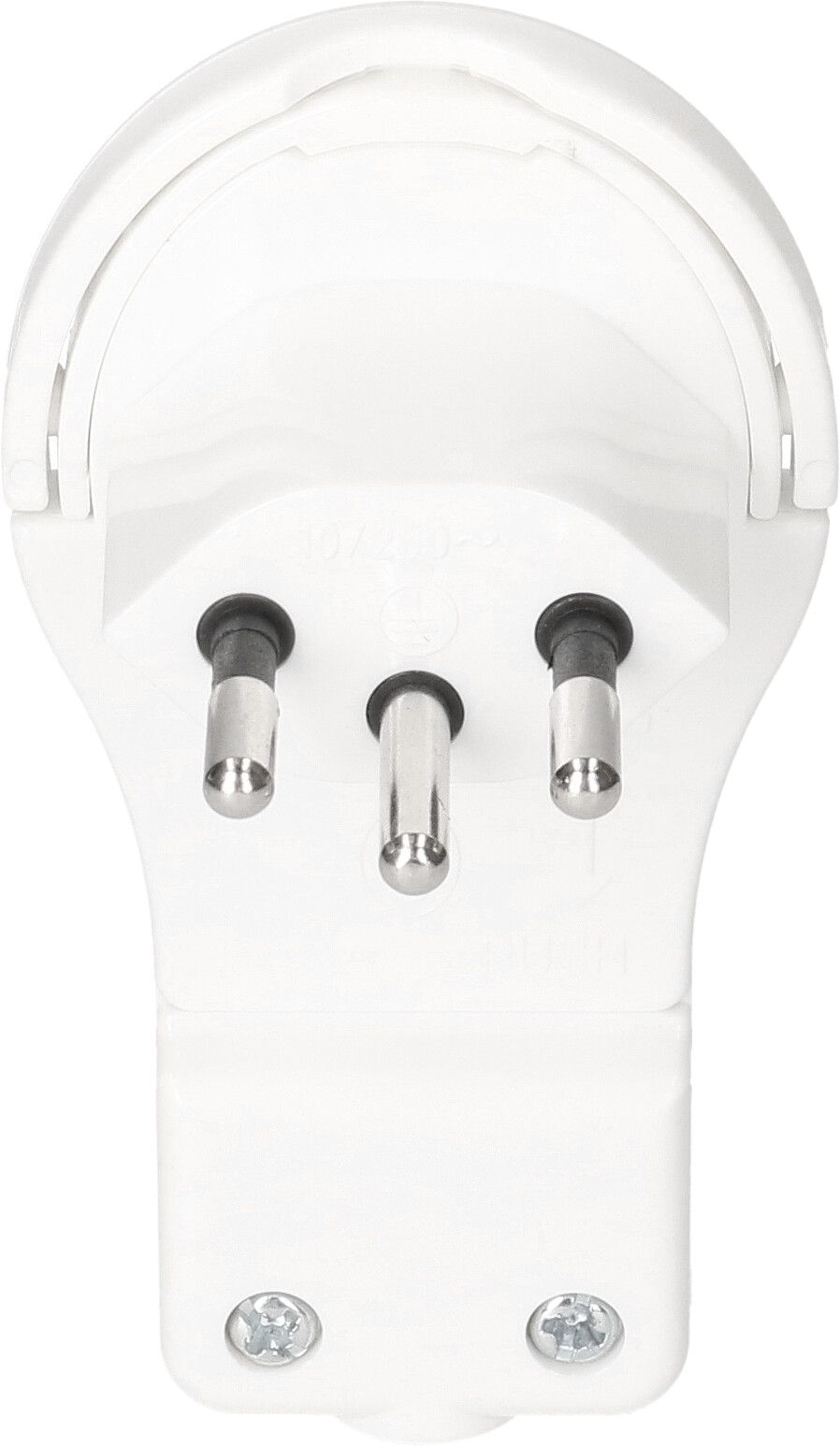 Rewireable flat plug white - MAX HAURI AG