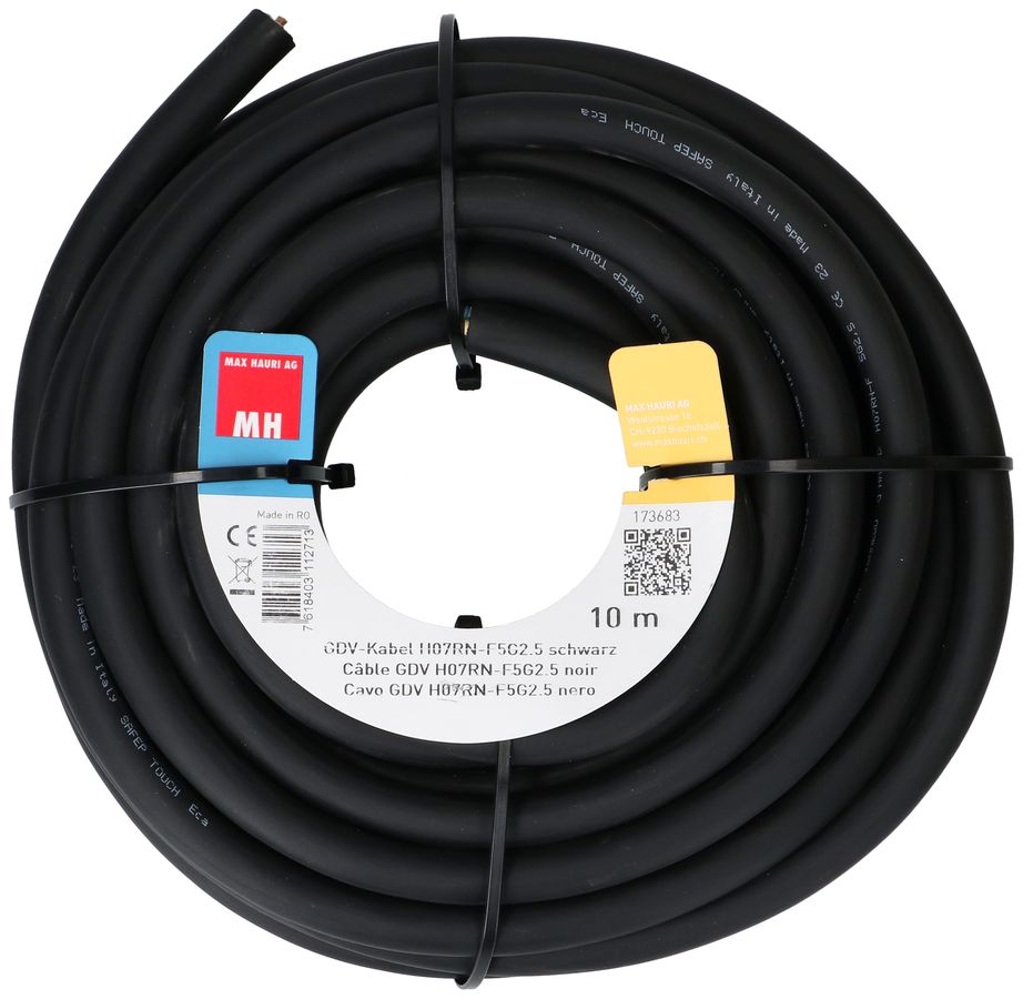 GDV-Kabel H07RN-F5G2.5 10m schwarz