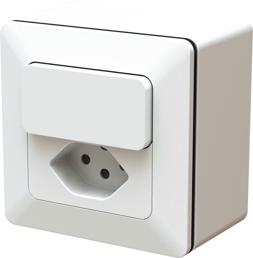 piccolo combi. pulsante NA/NC / tipo 13 AP BS priamos bianco