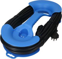 Prolunga TD H05VV-F3G1.5 20m nero incl. avvolgicavo blu