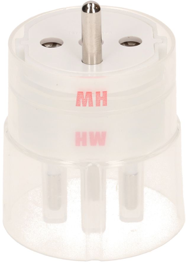 adaptateur fixe type 12 / Schuko CEE 7/7 blanc