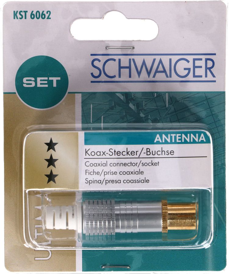 IEC-Stecker Set Ultimate silber