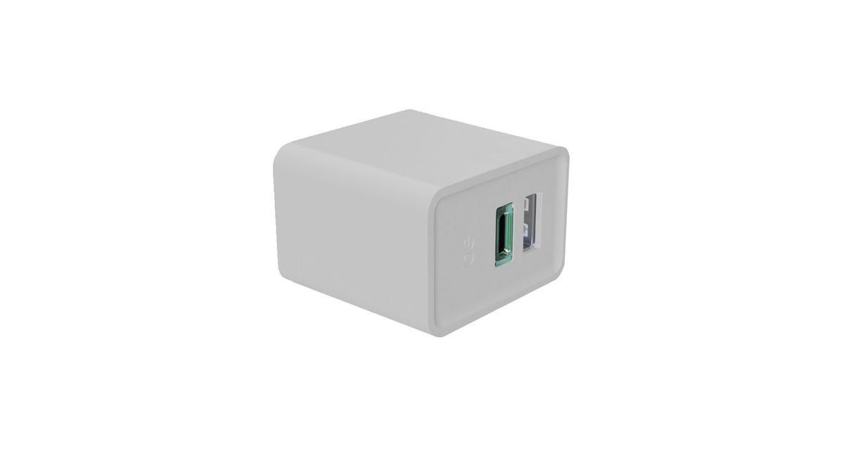 LIBERTY unità di presa di corrente Piccolo +USB-A/C 12/60W bianco