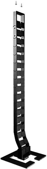 Kabelschlangen-Set 3 Qube 0.75-0.80m schwarz RAL9005