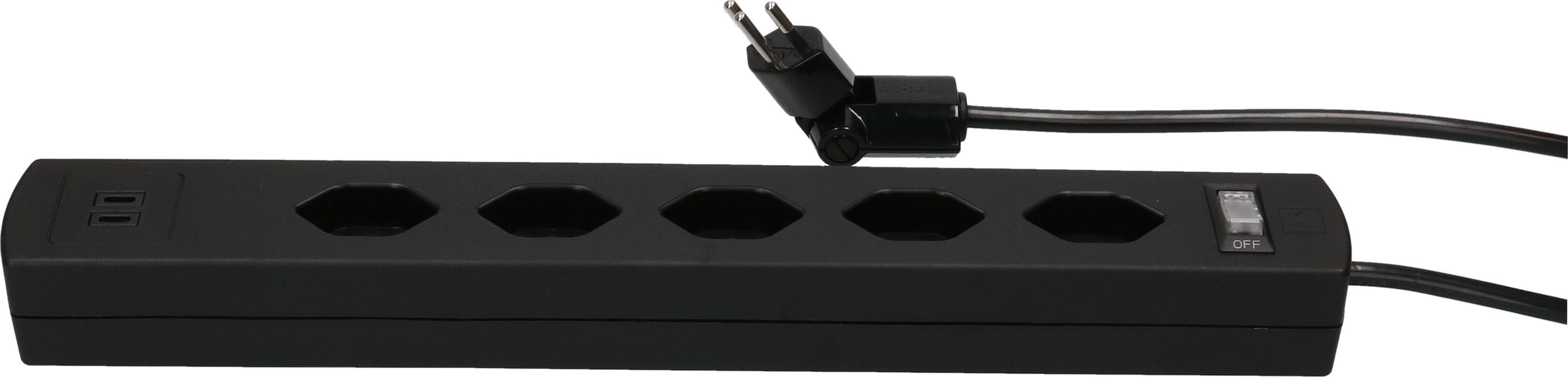 multip. Safety Line 5x type 13 90° nr interr. USB aim. 2m cli.