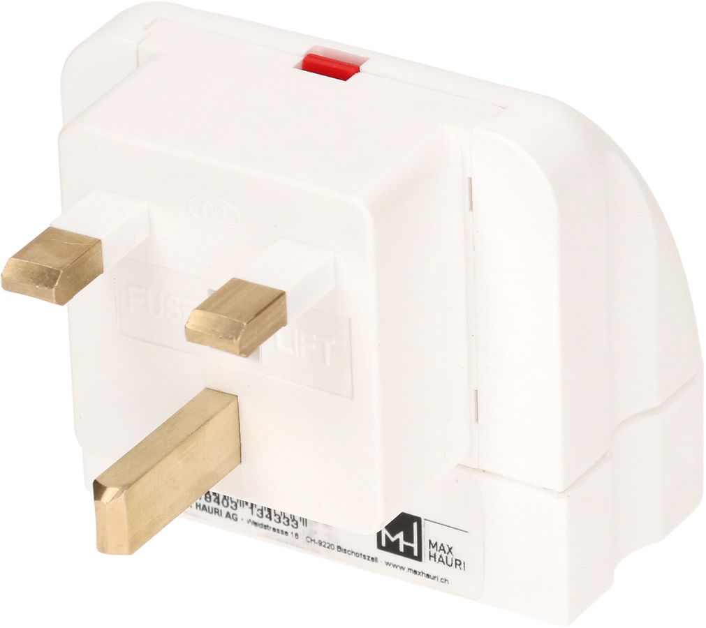 Reiseadapter Grossbritannien / Typ 13 3-polig weiss