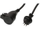 IP55 rallonge N07V3V3-F3G1.5 20m noir type 13 / type 13