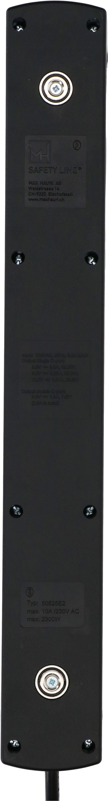 multip. Safety Line 5x type 13 90° nr interr. USB aim. 2m cli.