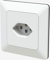 Steckdose 1x Typ 23 UP priamos weiss
