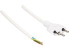 câble secteur TDLR H03VV-F3G0.75 2m blanc type 12
