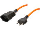 Rallonge TD3x1mm2 orange L=3m
