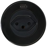 Solo presa multipla nero 1x tipo 13 1x USB-C