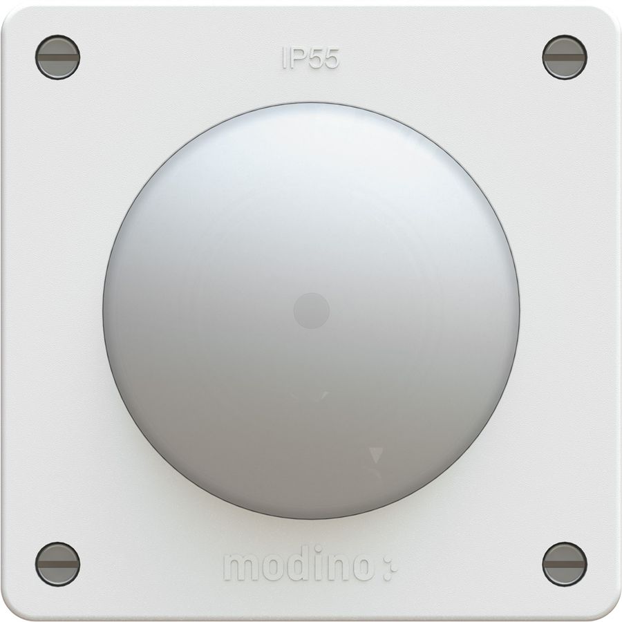 pulsante NA/NC illuminato INC exo IP55 bianco