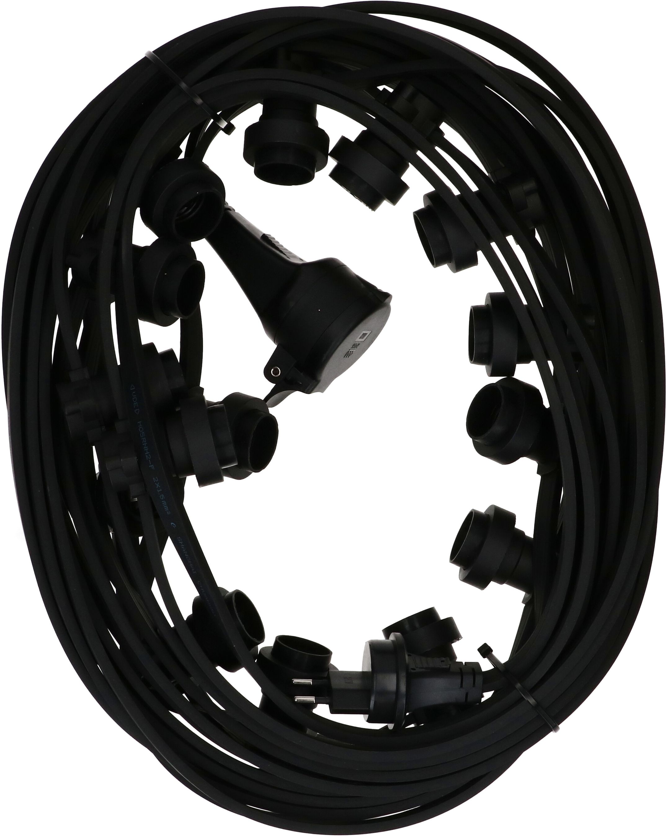 fata luci outdoor 15x E27 ILLU5X13 L=16.5m tipo 11 IP55