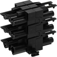 blocco di distribuzione AC 166 GVH 6/3 nero