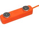 Steckdosenleiste Swiss Line 5x Typ 13 orange Magnet
