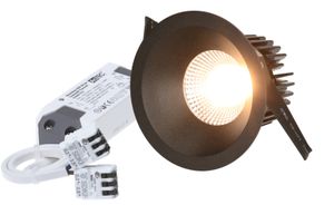 LED-Einbauspot ATMO 80 schwarz 3000K 960lm 38°