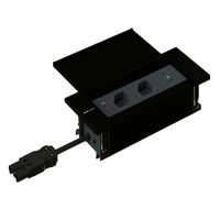 NEXO Steckdoseneinheit schwarz 2x Typ 13 1x USB-C/C