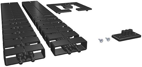 Kabelschlangen-Set Cube SL 1.25m schwarz RAL9005