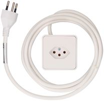 presa aggiuntiva per mobili 1x tipo 13 bianco 2m tipo 12