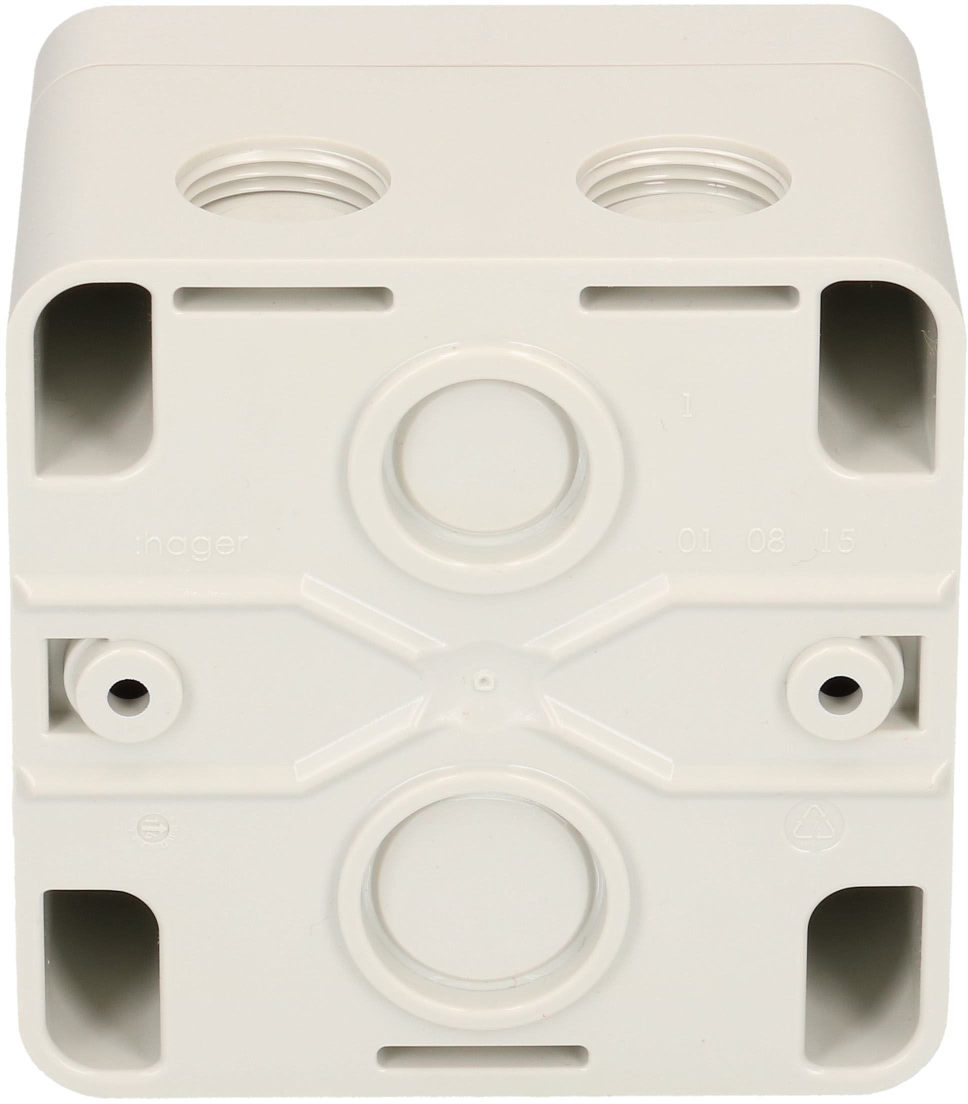 interrupteur à pous. double schéma 3+3 ta.1x1 AP Robusto IP55 gr