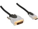 HDMI DVI Kabel 2m schwarz grau