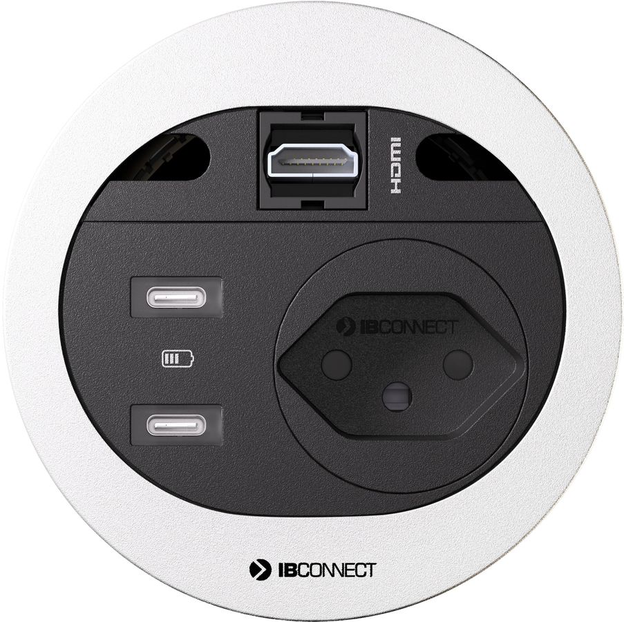 DIVUS Steckdoseneinheit weiss 1x Typ 13 2x USB-C 1x HDMI