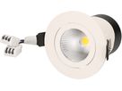 LED-Einbauspot DISC 230 weiss 3000K 570lm 36°