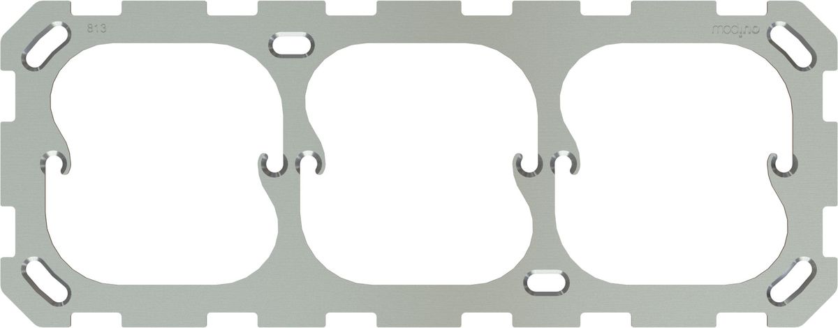 Fixing plate size 1x3 horizontal