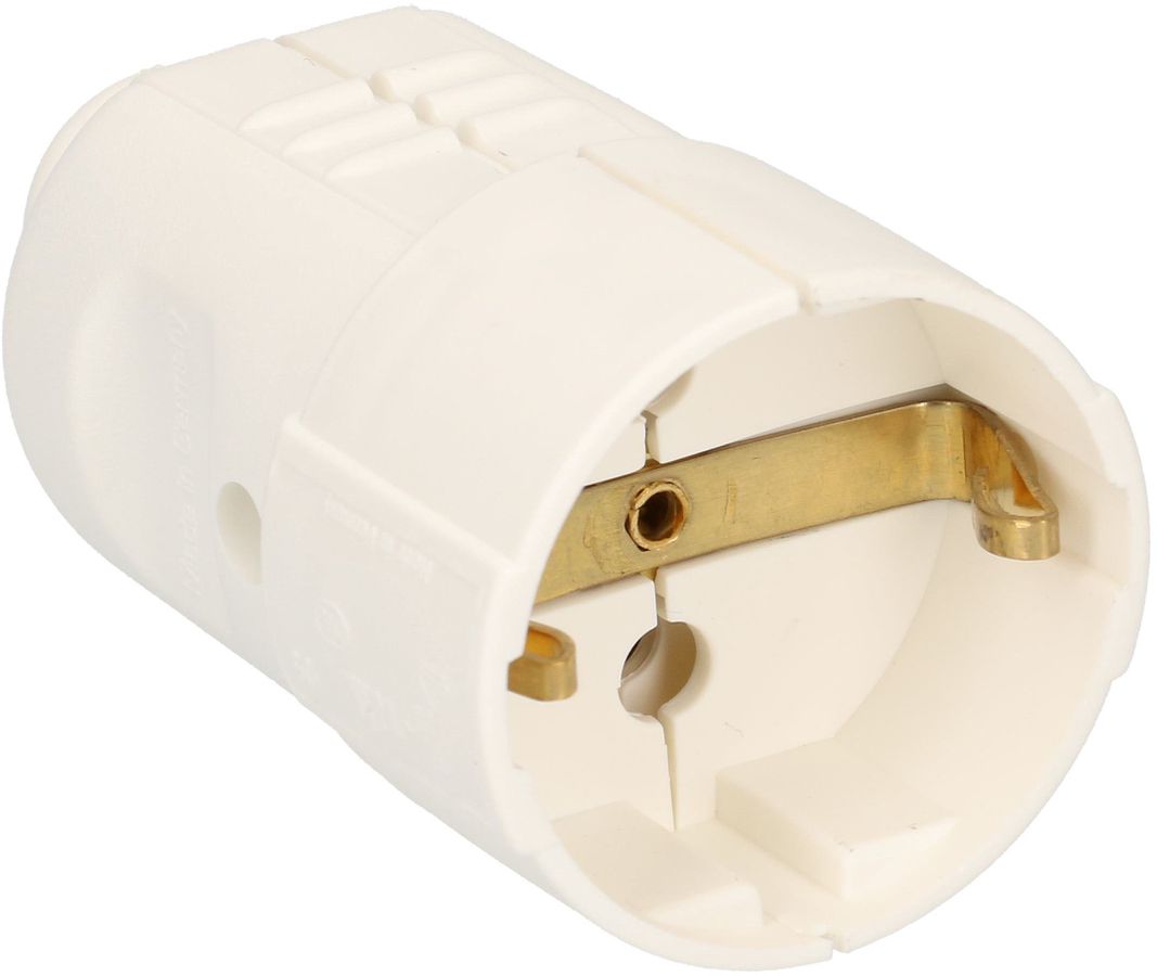Kupplung Schuko weiss