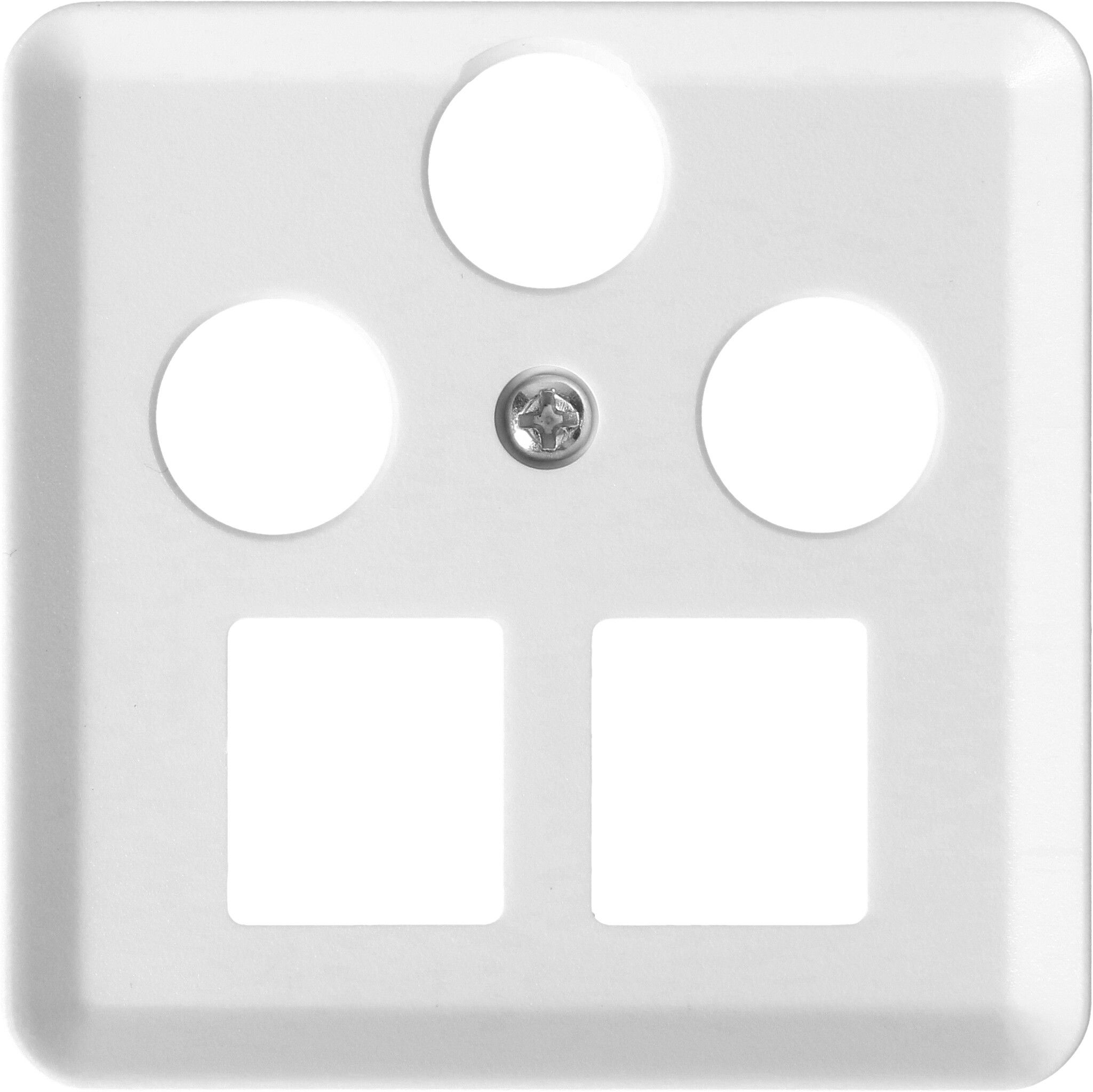 Front plate Multimedia white, priamos