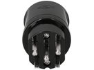 Plug TH type 25 5-pol black