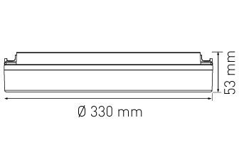 plafonnier FLAT CCT 33 NOT 18/25W 1980/2750lm