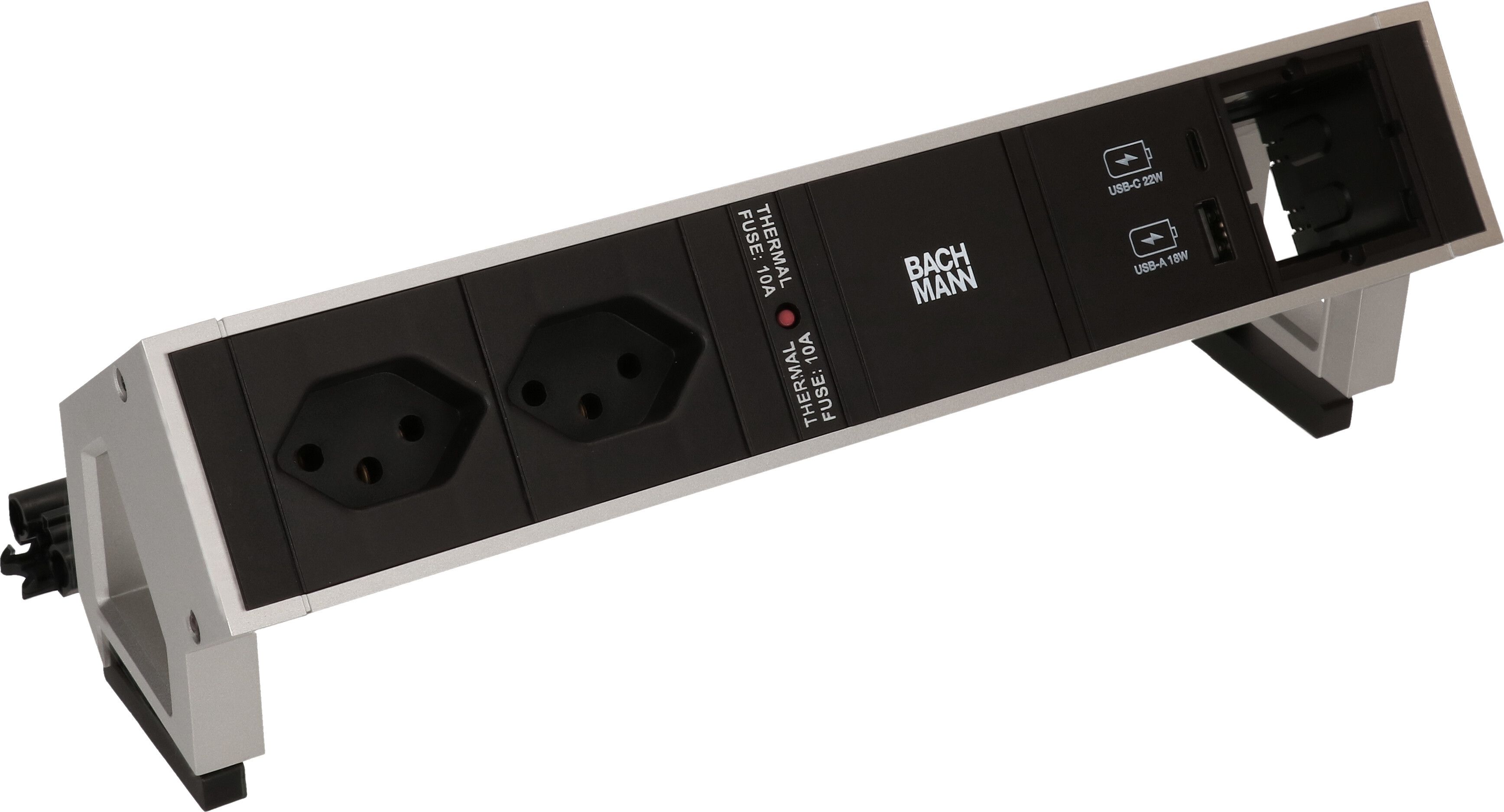 DESK 2 Inox 2x Typ13 1x USB A/C Charger 1x Leer