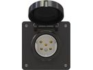 Steckdose 1x Typ 15 UP exo IP55 schwarz